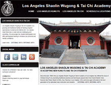 Tablet Screenshot of losangeleskung-fu.com